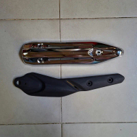 [Ốp Pô] Bộ ốp che pô xe EXCITER 135 (từ đời Ex 2011 - Ex 2014) trước và sau, sắt xi Inox.