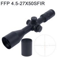 Hunting Optical Sight FFP4.5-27x50SFIR Front Side Focus Adjustment Red Reticle Tactical AK47 AR Rifle Scope Airsoft Accessories