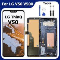 V50 LCD Display Repair For LG ThinQ V50 5G Touch Screen Digitizer Assembly Super AMOLED Screen Replacement Pantalla LM-V500M
