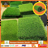 Karpet Rumput Sintetis 25x25cm Untuk Dekorasi Type Swiss & Jepang 30mm