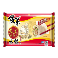【跨店任選】及第 冷凍豬肉高麗菜手工捏花水餃(約32顆/包)
