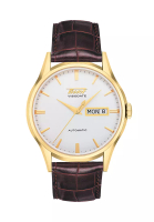 Tissot Heritage Visodate Automatic Men's Brown Leather Strap and Silver Dial Watch - T019.430.36.031.01