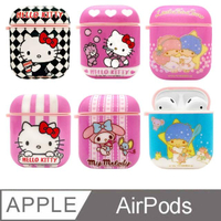【SANRIO 三麗鷗】Hello Kitty/美樂蒂/雙子星 AirPods 1代/2代 專用矽膠保護套(正版授權)