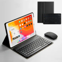 Case For iPad 10.2 2020 iPad8 8th Generation A2270 A2428 Tablet Wireless Bluetooth keyboard Protective Cover PU Leather Case
