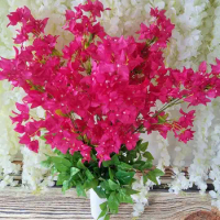 20pcs 100cm Artificial Bougainvillea glabra Flower Branch For Plant Wall Wedding Archway Props Home Hotal Office Bar Decorative