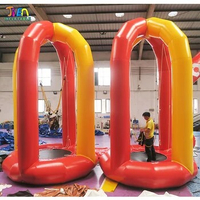 free air ship to door,3mdia*5mH airtight commercial inflatable bungee jumping trampoline for kids