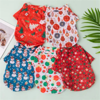 New Dog Clothes Than A Bear. Cats Christmas Pattern Fashion Clothing Pet Supplies Small Dog Clothing Printing Teddy. Pet Vest