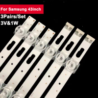 3Pairs/set 43inch LED Backlight Strip for Samsung 10led JL.D430A1330-408AL-M UN43TU700DF,LH43QETELIGCXZA,UN43TU8000F,UN43TU8200F