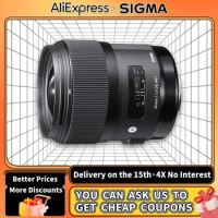Sigma 35mm F1.4 DG DN Standard Prime Full Frame Large Aperture Mirrorless Lens For Nikon Sony A7 V IV A6400 Canon 6D II 35 1.4