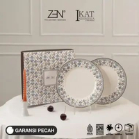 ZEN x Didiet Maulana Piring Makan Keramik Blue Pinggan Smarana isi 2 pcs + Giftbox