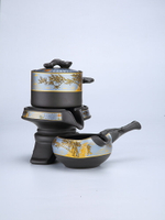 紫砂中式一體公道杯茶葉過濾器分茶器功夫茶具配件泡茶器旋轉茶壺