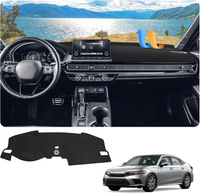 FIILINES Dash Cover for 2022-2025 Honda Civic Dashboard Mat Accessories Dash Cover Sunshade Nonslip
