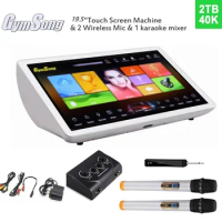 GymSong 19.5 inch home small ktv portable touch screen karaoke machine system set