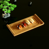 壽司盛臺料理刺身盛器書卷壽司板竹托盤卷竹制品托盤茶盤水果餐盤