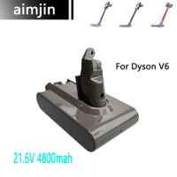 21.6V 4.8Ah Vacuum Cleaner Battery For Dyson V6 Cell DC62 DC59 DC58 SV03 SV04 SV09 Animal、Motorhead、Absolute、Fluffy IL