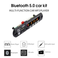 Bluetooth 5.0 MP3 Player Decoder Board FM Radio TF USB 3.5mm AUX Module Bluetooth Receiver Car kit Audio V20