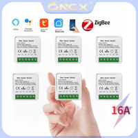 QNCX Zigbee Switch Alexa Timing Smart Switch Tuya Smart Life APP Voice Control Smart Home Automation Relay Module Light Switch