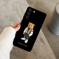 New Baron Filou Bear Phone Case for Samsung Galaxy S23 S10 S10E S7 8 9 Plus S20 21 30 22Plus Ultra 5G Soft