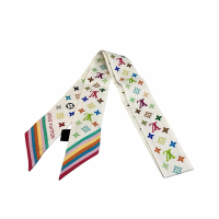 LV Louis Vuitton x MURAKAMI M94963 LV村上隆聯名款TWILLY白彩絲巾