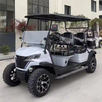 High Quality 5000W AC System CE Approved Premium 4 6 Seat Electric Golf Cart with Lithium Battery Golf Buggy Electric