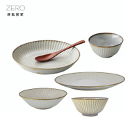 日本美濃燒 M-MODE 窯變釉 簡約十草紋 日本製 小飯碗