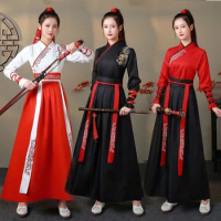 ancient chinese traditional tang dynasty hanfu new year outfits dragon costume dress clothes for woman winter ladies set clothes
