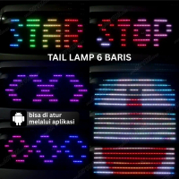 Tail lamp Lampu Variasi kaca belakang mobil mini bus lampu bagasi bus animasi running text indoor 6