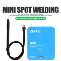 RELIFE RL-936WB Mini Battery Spot Welding Machine With Fixture Soldering Tool For iPhone XR XS Max 12 13 Pro