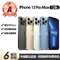 Apple A級福利品 iPhone 13 Pro Max 128G 6.7吋(贈充電組+玻璃貼+保護殼+更換電池優惠券)
