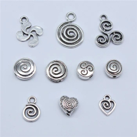 40pcs Witch Rebirth Sign Whirlpool Swirl Charms For DIY Jewelry Making DIY Handmade Craft