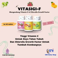 CNI Vitasigi F Vitamin Anak Penambah Nafsu Makan & Imunitas Tubuh Tablet Kunyah 45 Tablet RASA JERUK