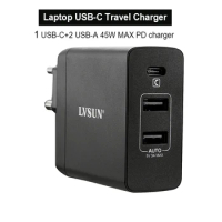 For Iphone 11 Por 3 Port 45W Fast Charger Laptop Adapter Charger for Iphone XS Max/XS/XR/X/13 Pro Max/13 Pro/13/12 ProMax type C