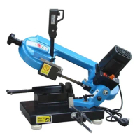 Benchtop Portable Metal Bandsaw 1KW Band Saw for Cutting Wood Glass Fiber Plastic Woodworking Blade Speed 40-88MPM
