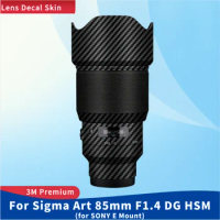 For Sigma Art 85mm F1.4 DG HSM for SONY E Mount Decal Skin Vinyl Wrap Film Camera Lens Body Protective Sticker Protector Coat