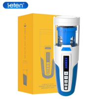 Leten High-Speed Vortex Rotation Automatic Telescopic Male Masturbator Cup Electric Vagina Piston Voice Machine Sex Toys For Men