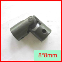 5pcs/lot 8mm to 8mm Precision small cardan joint,8x8mm Cross Universal joint couplings,8mm ID 16mm OD 42mm length