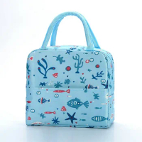 Fashion Pattern Cooler Lunch Bag Insulated Thermal Food Portable Lunch Box Functional Food Picnic Lunch Bags For Women Kids
