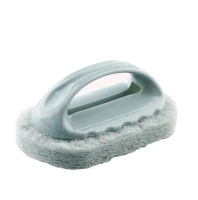 【北歐藍】北歐風帶手柄海綿擦浴室浴缸瓷磚刷 廚房清潔去污 清潔刷 #DADADI