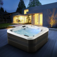 Garden villa outdoor jacuzzi SPA hot spring tub 2.15m large bath tub 915