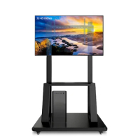 32-65 inch movable TV stand, conference all-in-one machine, floor mounted wheeled trolley, with a load-bearing range of 100kg