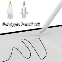 Transparent Replacement Tip for Apple Pencil 1 2 Touchscreen Stylus Pen Nib Clear Protective Cover For Apple Pencil 1/2