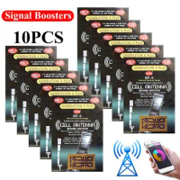 10Pcs Mobile Phone Signal Booster Sticker CellPhone Amplifier Antenna Outdoor Signal Enhancement Tool SP-3