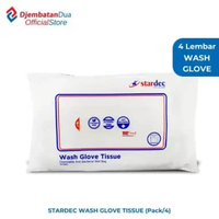 STARDEC WASH GLOVE TISSUE 1 PACK 4 SHEET | SARUNG TANGAN BADAN, WASLAP, PEMBERSIH BADAN, TISU BADAN 