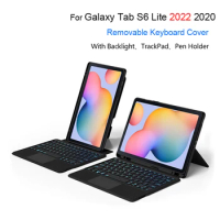 Smart Touchpad Keyboard For Samsung Galaxy Tab S6 Lite 10.4" 2022 2020 SM-P610 P619 P610 P615 Keyboard Cover With Pencil Holder