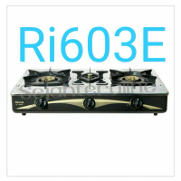Kompor Gas 3 tungku RINNAI RI603 E : Stainless