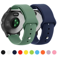 20mm 22mm Silicone Strap For Garmin Vivoactive 3 4 Band Watch Venu 2 2s SQ Forerunner 645 Wristband Bracelet Fenix 6 5 Pro 20mm