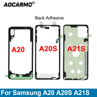 Aocarmo For Samsung Galaxy A20 A20S A21S Back Cover Adhesive Sticker Glue Replacement Parts