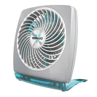 Vornado FIT Personal Air Circulator Fan, 8.25" Height, Aqua 2-speed Control Setting 5.2" D X 7.6" W X 8.25" H