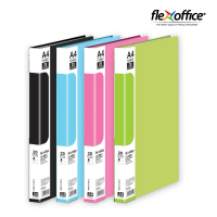 [FlexOffice] Display Book cover Pastel Col. 0.6mm - 1pc A4 20 pockets 240x307x15mm - Plastic Sleeves