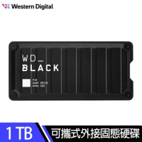 【WD 黑標】BLACK P40 1TB 外接式固態硬碟SSD
